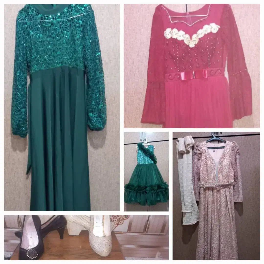 لباس وکفش مجلسی درحد نو فقط یک بار پوشیده شده|لباس|سیرجان, |دیوار