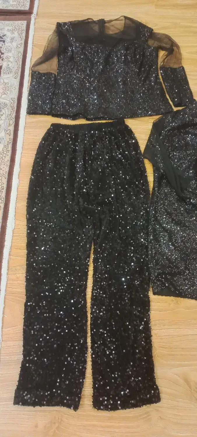 ست سه تیکه پولکی درحدنو|لباس|میاندوآب, |دیوار