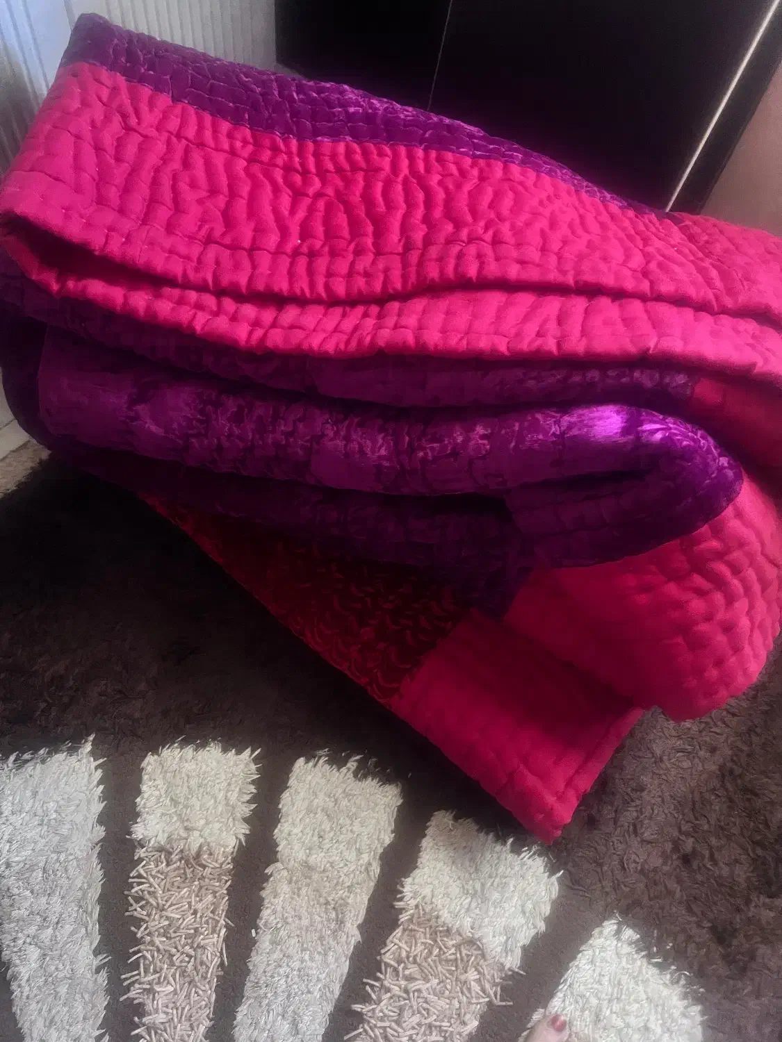 لحاف مخمل نو|رختخواب، بالش، پتو|سیرجان, |دیوار