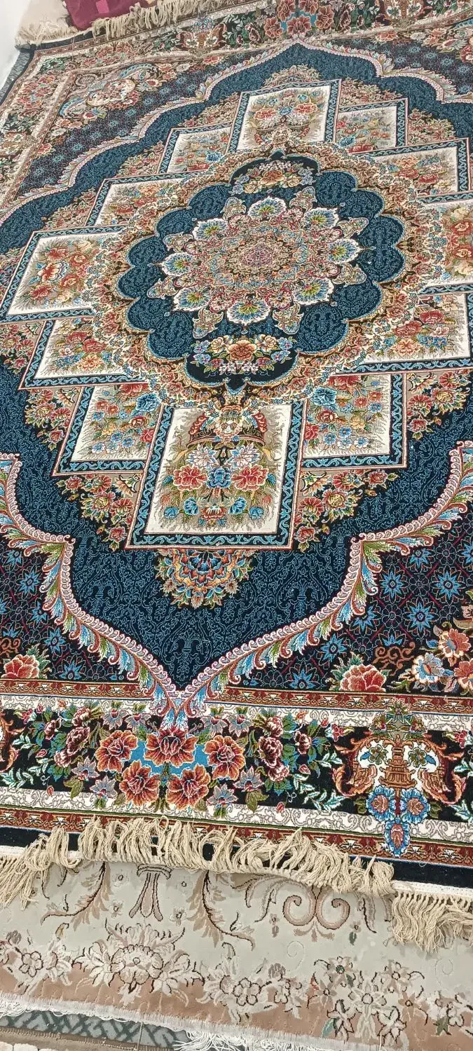 یک جفت قالی ۱۲متری ۷۰۰شانه تراکم۲۵۵۰|فرش|قم, شهر قائم|دیوار