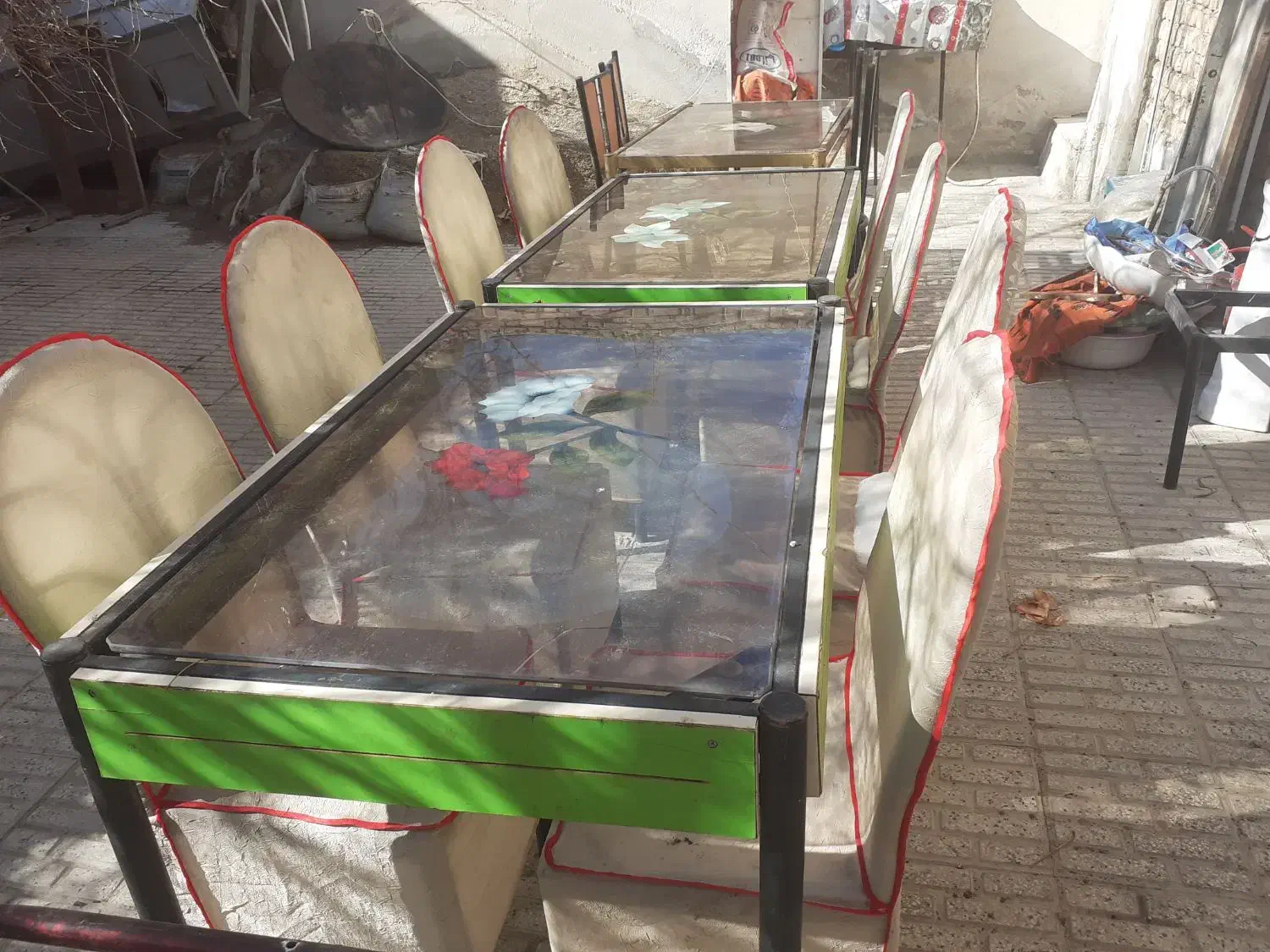 میز و صندلی غذاخوری فلزی|میز و صندلی غذاخوری|قوچان, |دیوار