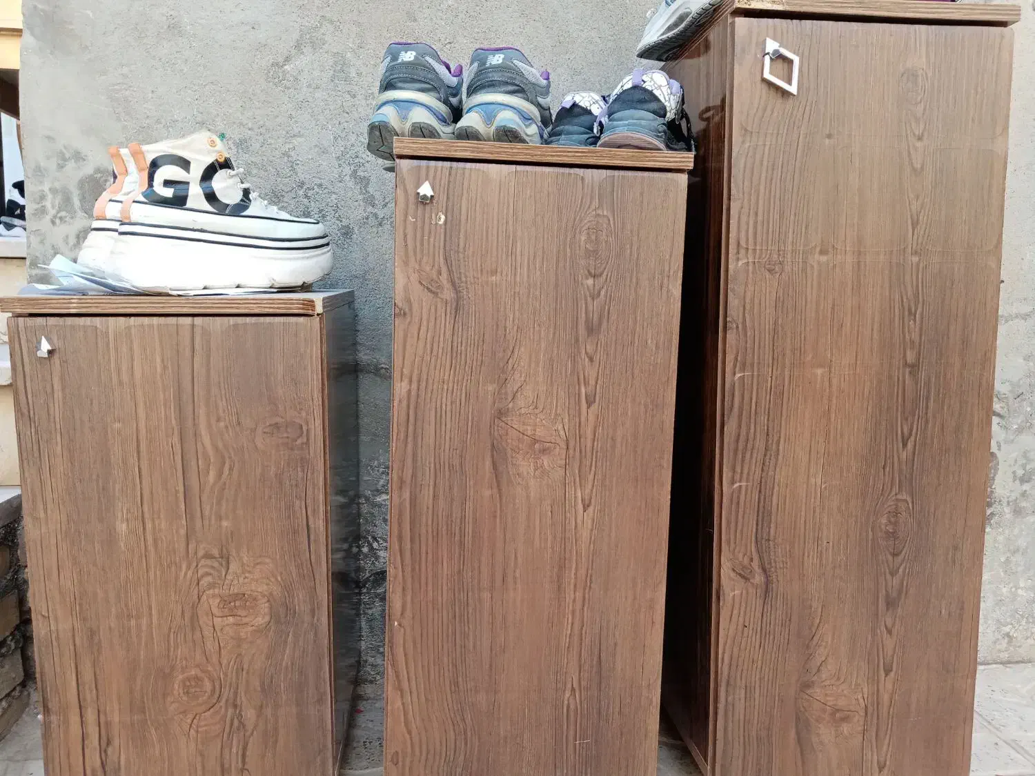 تعدادی وسایل چوبی|بوفه، ویترین، کنسول|درگز, |دیوار