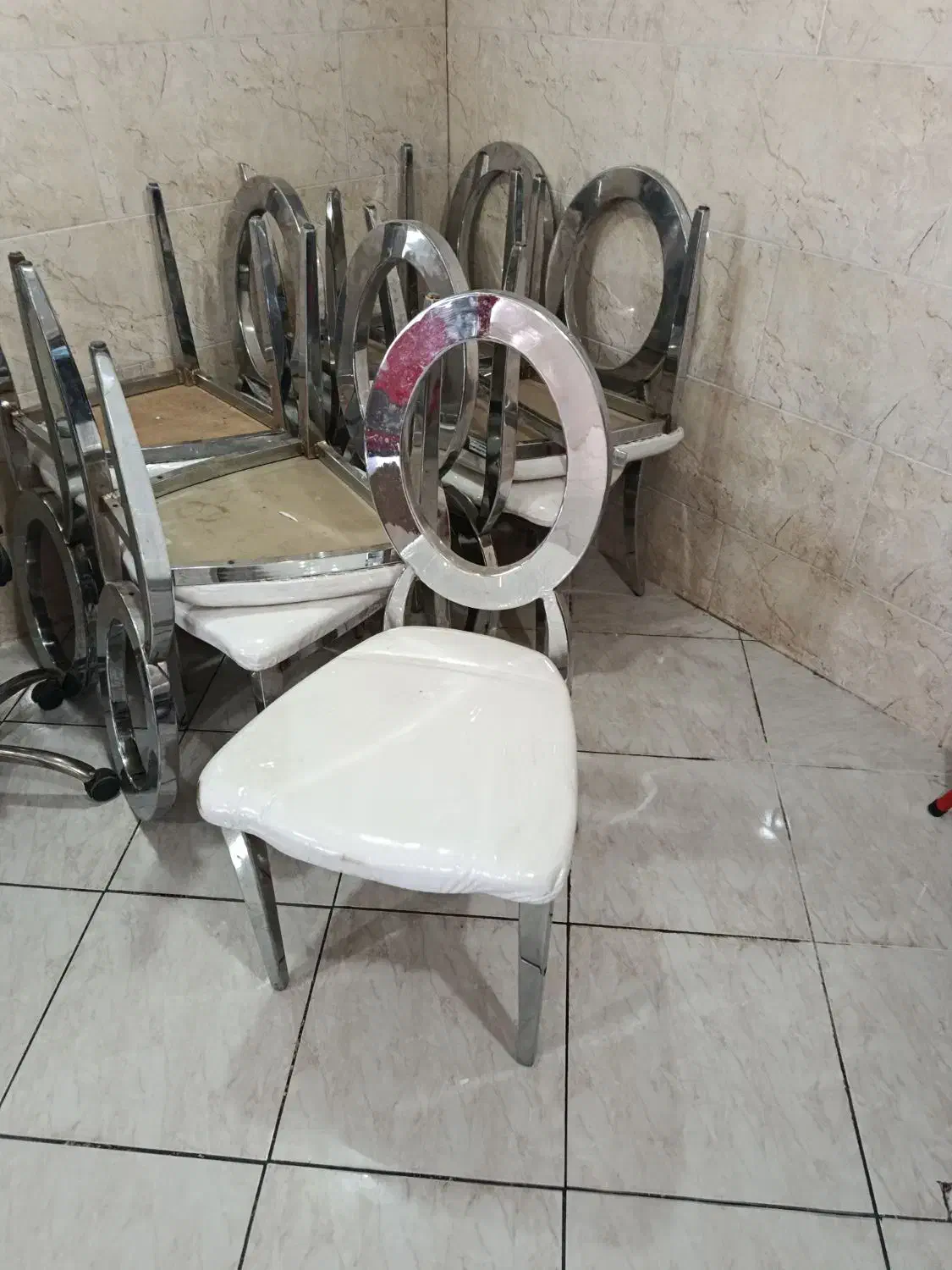 میز صندلی نهار خوری استیل|میز و صندلی غذاخوری|یزد, |دیوار