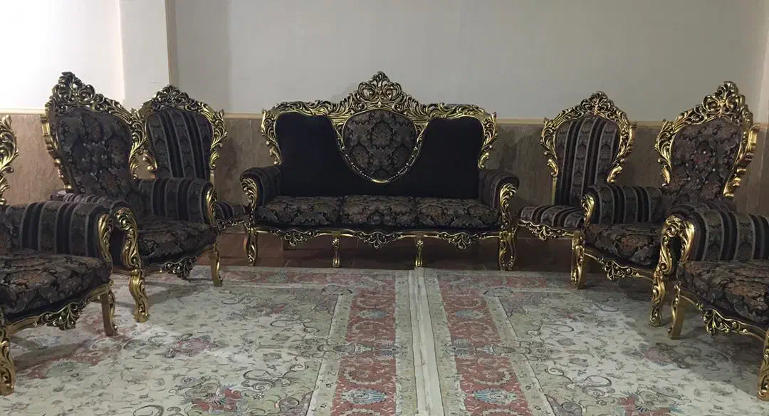 مبل سالم بدون زدگی ۷نفره دوتا صندلی میزبان|مبلمان خانگی و میز عسلی|ایذه, |دیوار