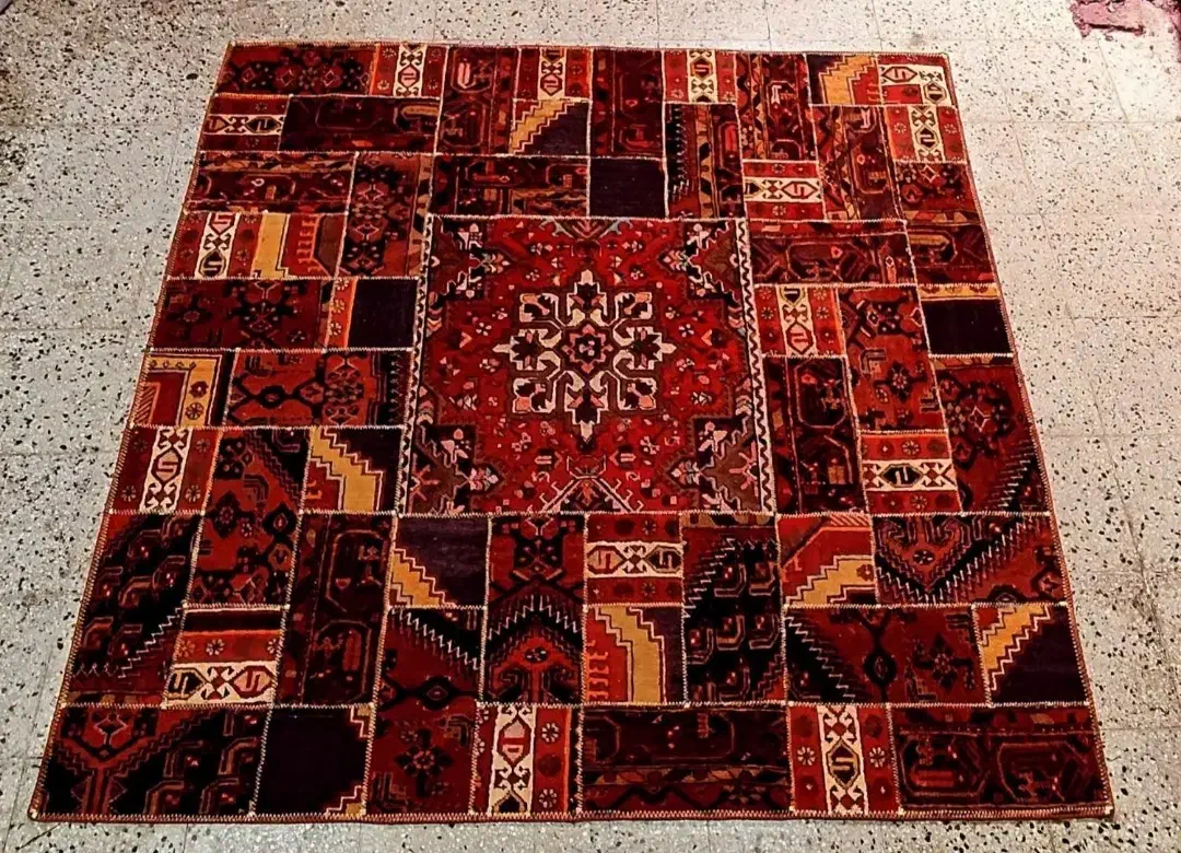 فروش فرش چهل تیکه دست‌باف با ضمانت تولید|فرش|ملایر, |دیوار