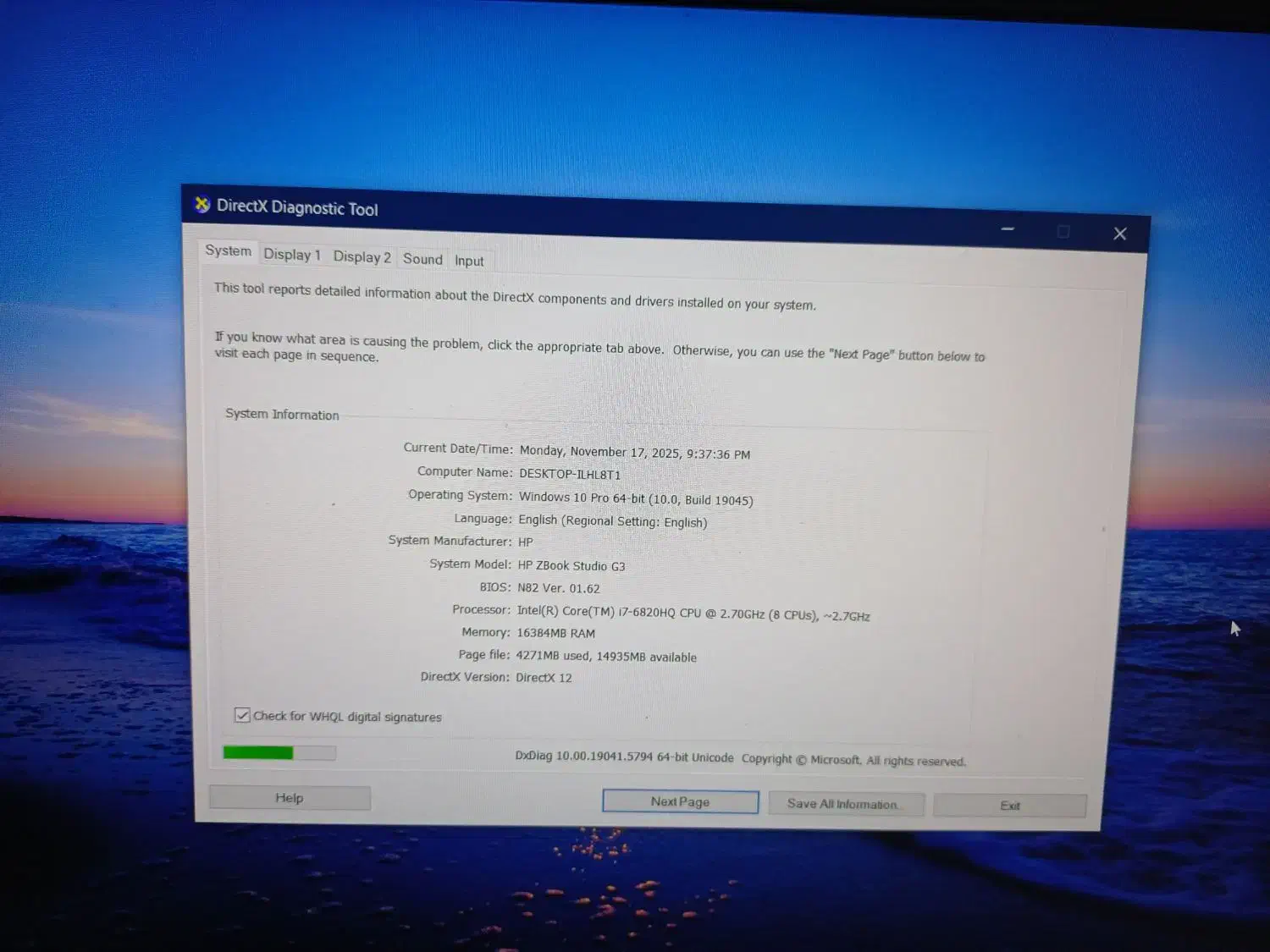 لب تاب hp zbook studio g3|رایانه همراه|ایلام, |دیوار