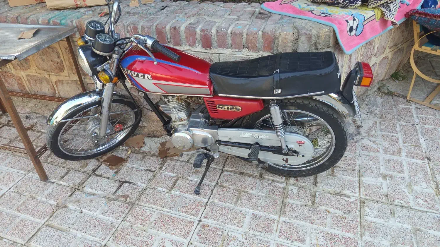 موتور 125|موتورسیکلت|بافت, |دیوار