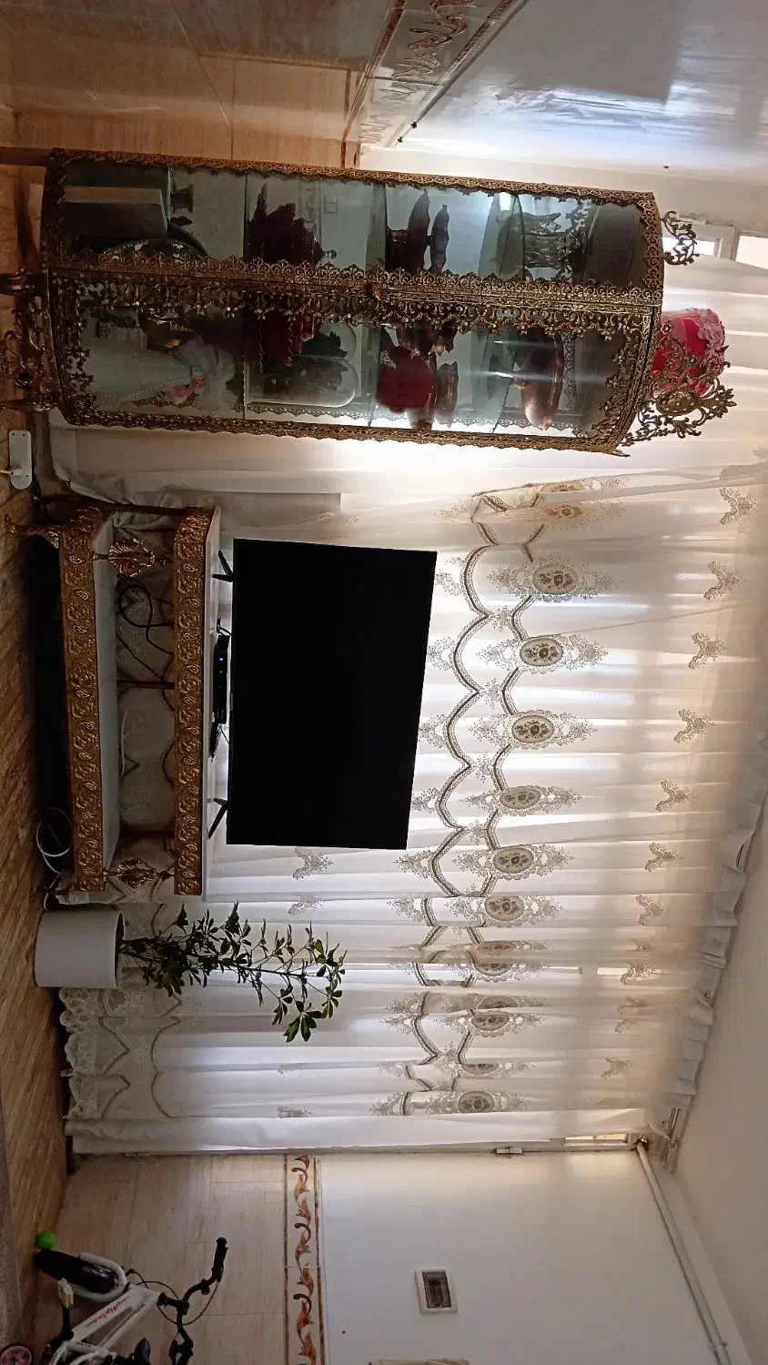 بوفه و میز تلوزیون برنج نو|بوفه، ویترین، کنسول|بروجرد, |دیوار