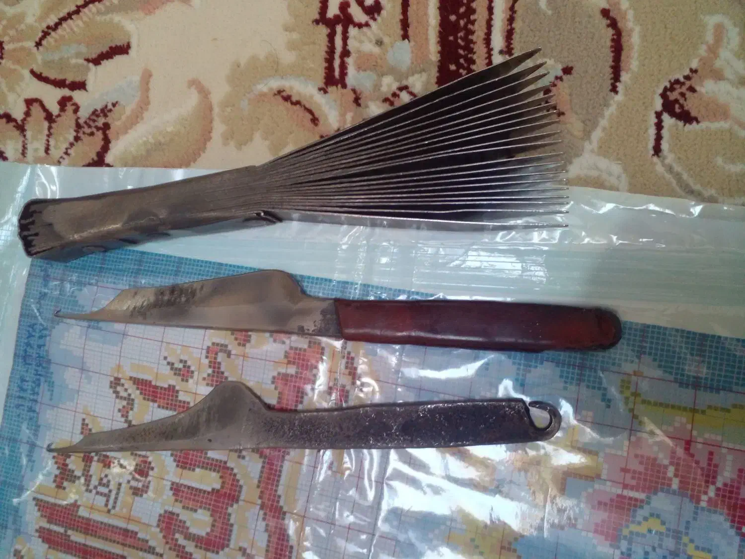 دارقالی ونقشه وچاقو وشانه|تابلو فرش|تبریز, |دیوار