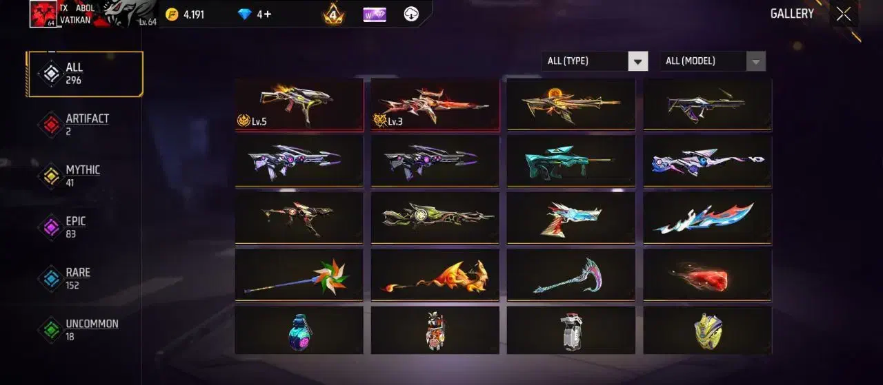 اکانت فریفایر فروش|کنسول، بازی ویدئویی و آنلاین|تهران, تهرانسر مرکزی|دیوار