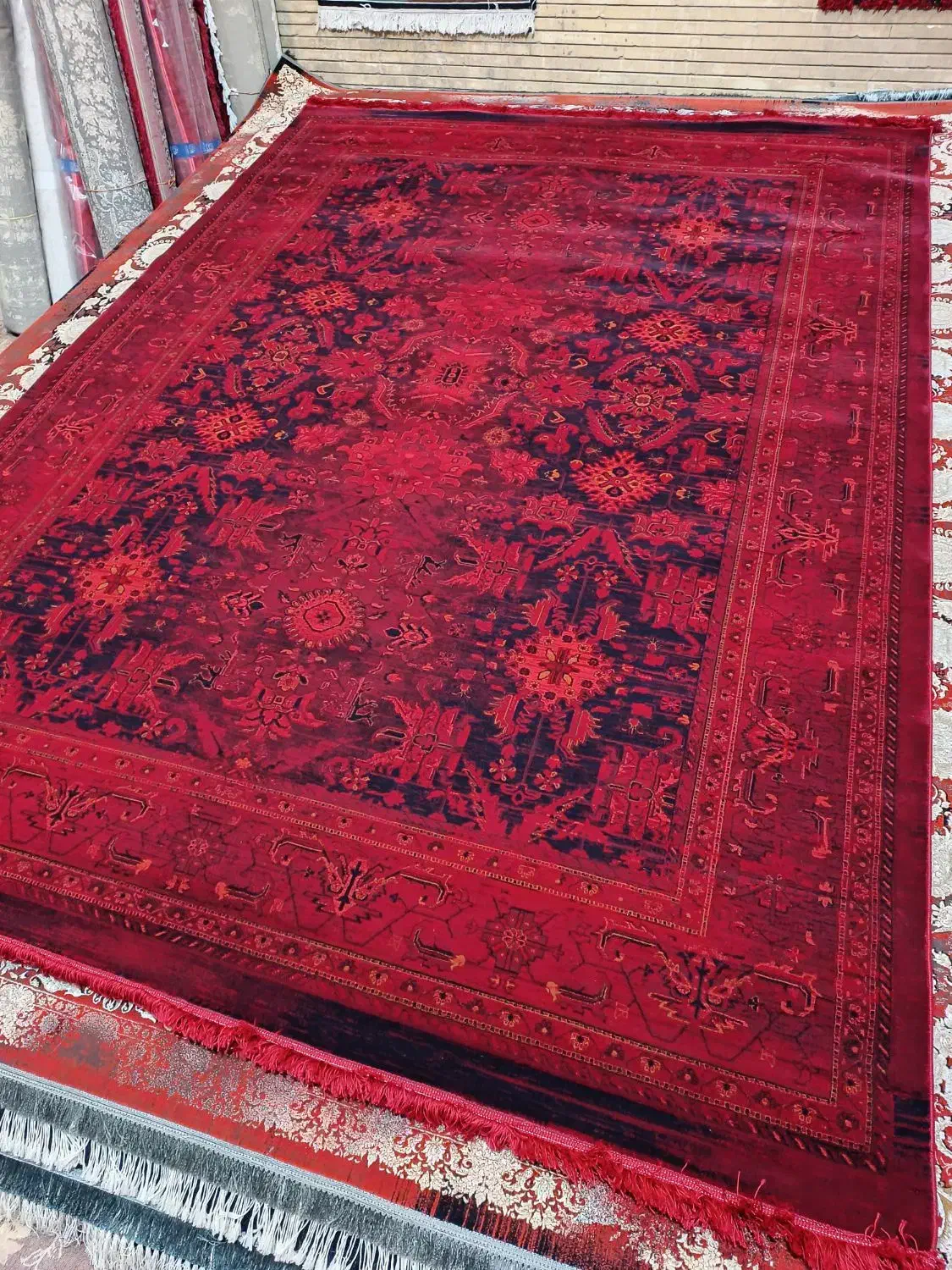 نقشه افشان بلوچی جفت ۹ متری قرمز نوآکبند|فرش|مشهد, شهید مطهری|دیوار