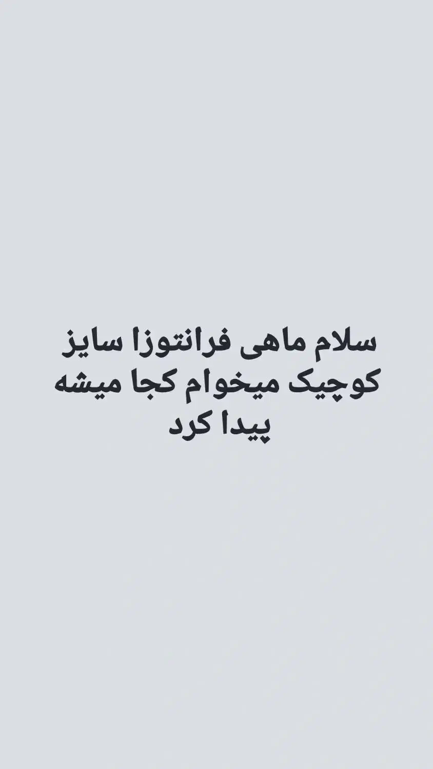 فرانتوزا|ماهی|قم, آزادگان|دیوار