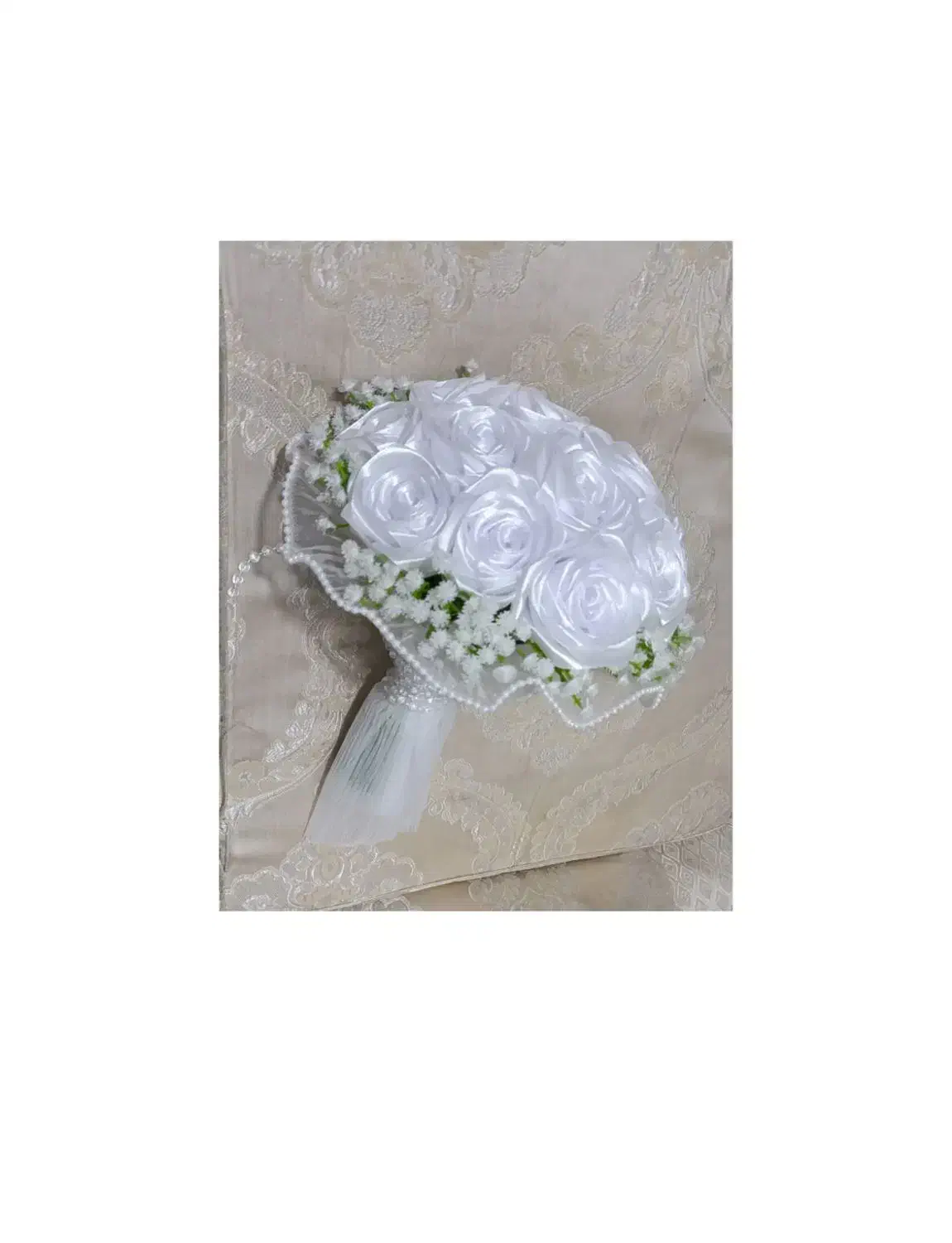 گل روبانی دسته گل عروس|گل مصنوعی|اصفهان, پرتمان|دیوار