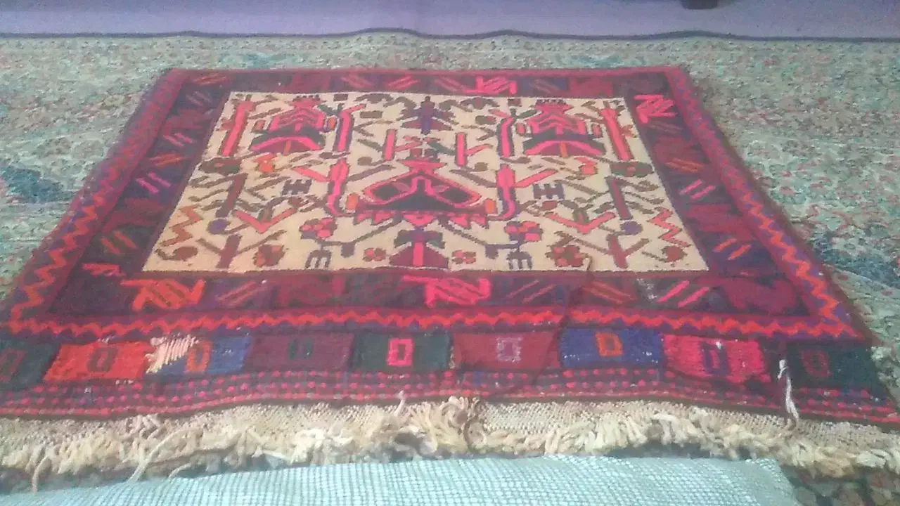 دو عدد قالی افشاز قیمت مناسب|فرش|کرمان, |دیوار