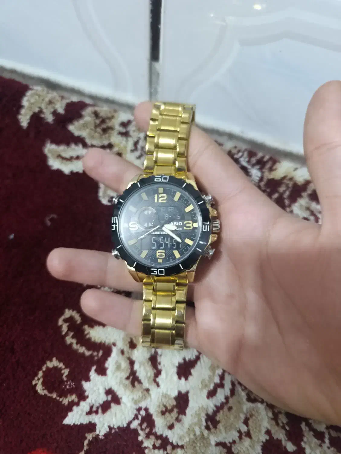 ساعت مچی مردانه مدل جی شاک طلایی|ساعت|دزفول, |دیوار