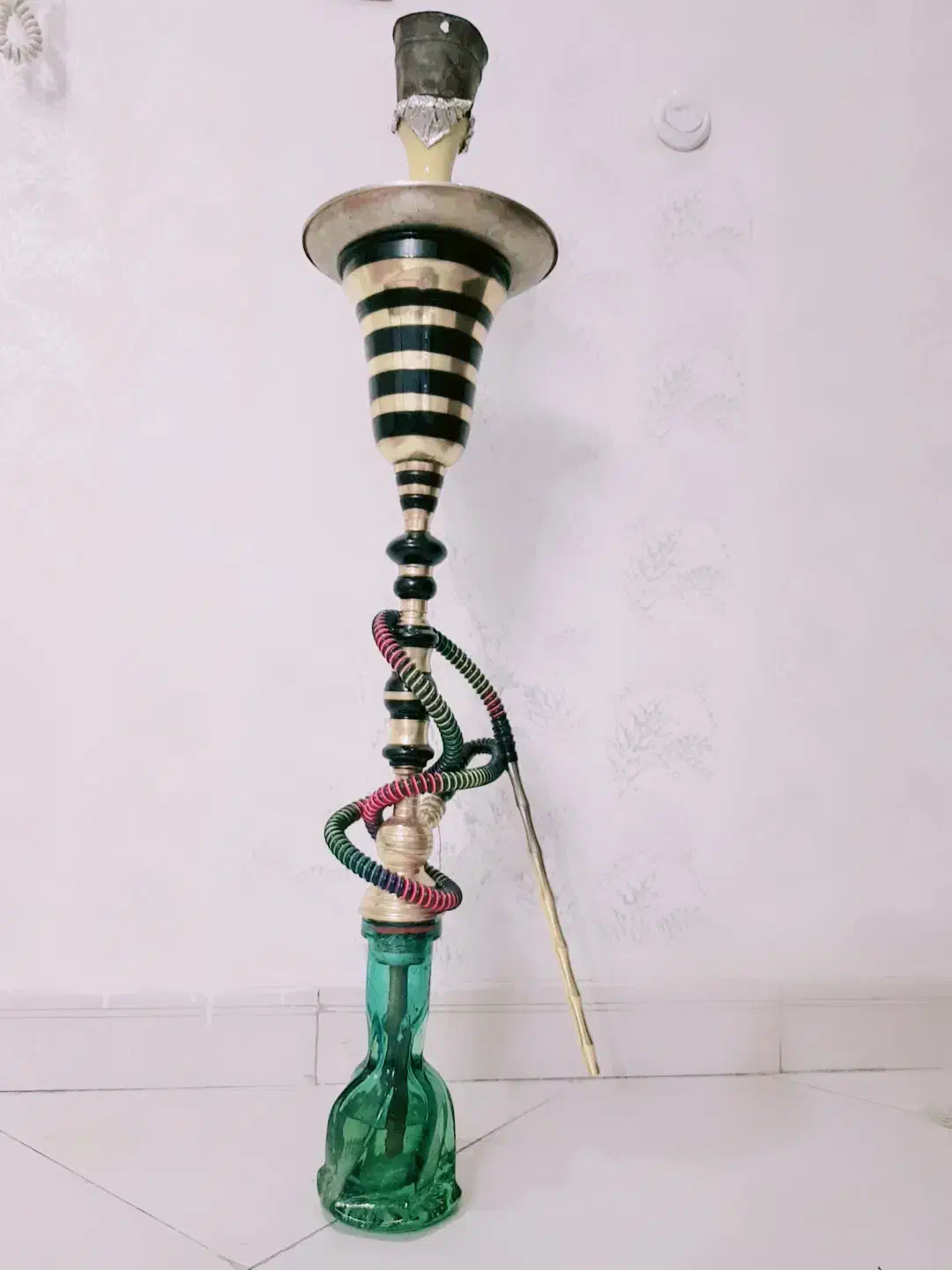 قلیان،قلیون برنجی عربی|کلکسیون و سرگرمی|ری, شهادت|دیوار