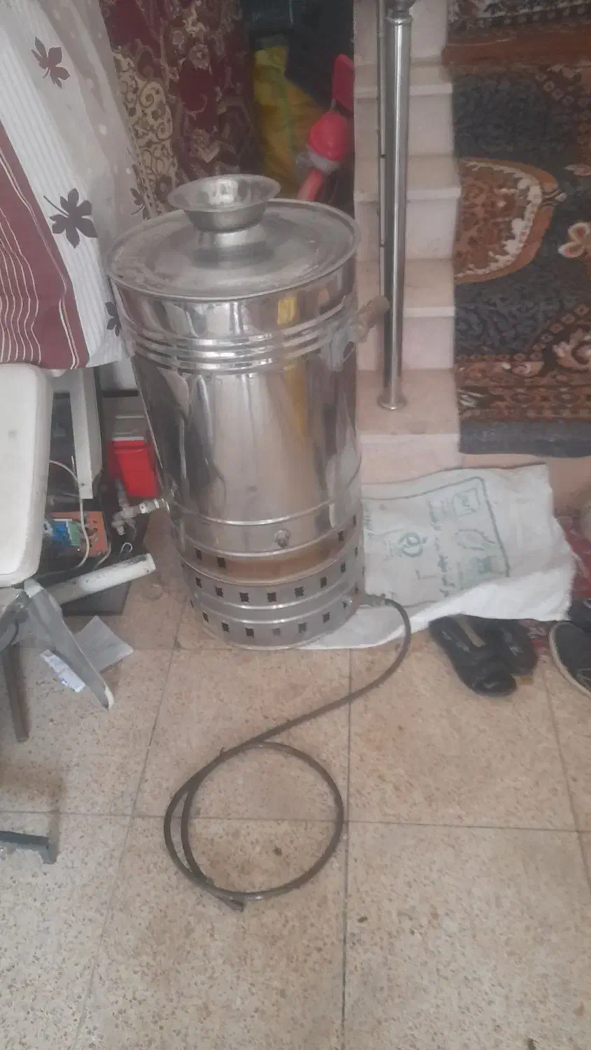 سماور گازی بزرگ|سماور، چای‌ساز، قهوه‌ساز|خوی, |دیوار