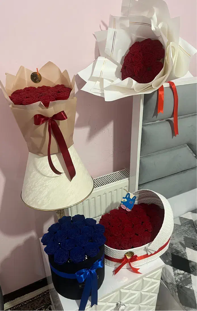 دسته گل،باکس،گل|گل مصنوعی|کرمانشاه, |دیوار