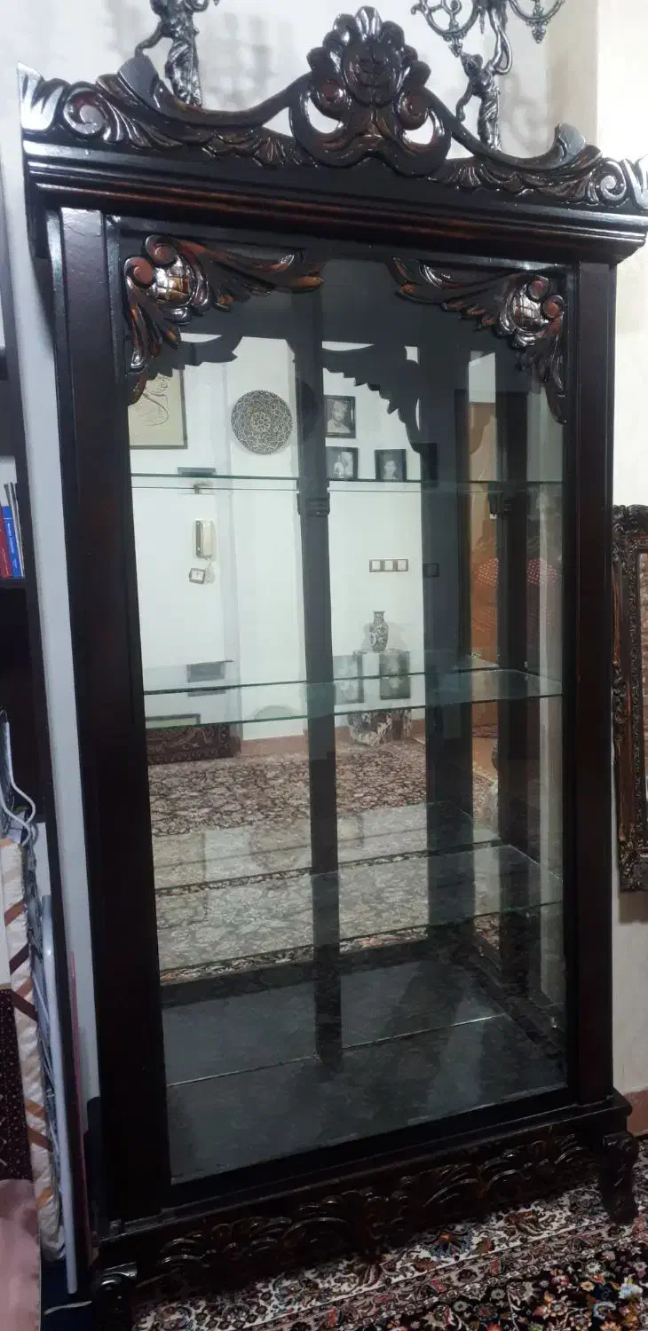 ویترین تمام چوب|بوفه، ویترین، کنسول|رودسر, |دیوار