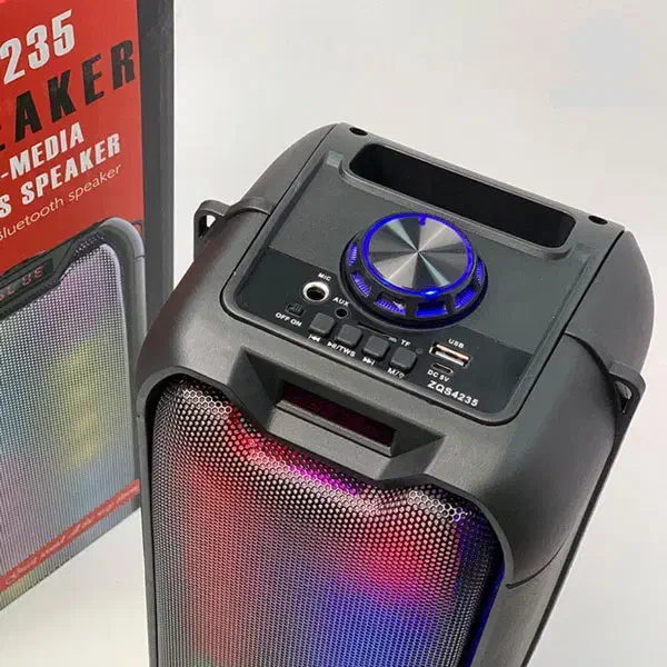 اسپیکر 8 اینچ قابل حمل رقص نور تمام پنل برند ZQS|پخشکننده همراه|رشت, کوی طالقانی|دیوار