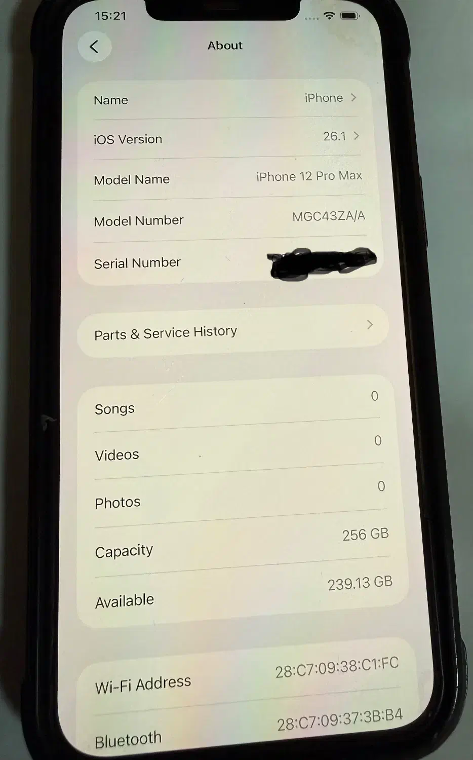 ایفون ۱۲ پرو مکس ۲۵۶ گیگ در حد نو|موبایل|اهواز, زیتون کارمندی|دیوار
