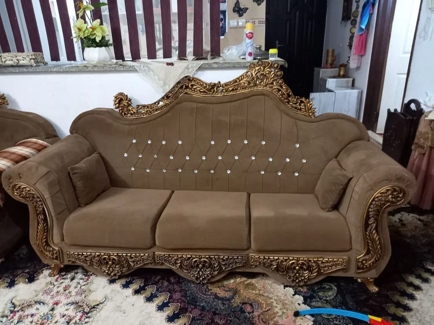 سرویس مبل هشت نفره بدون خوابیدی ابر|مبلمان خانگی و میز عسلی|تربت جام, مسکن ملی|دیوار