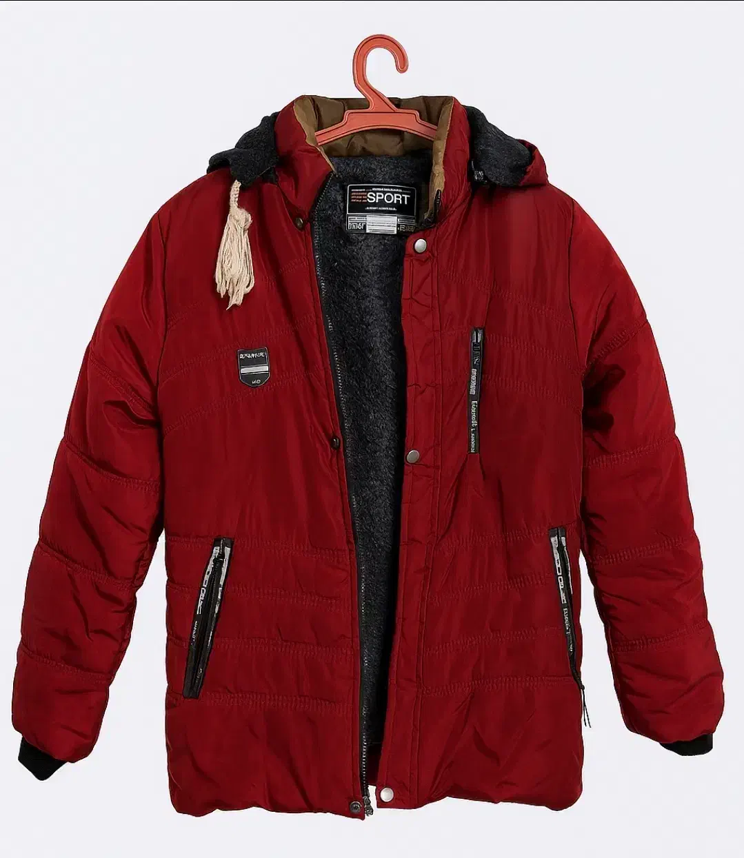 کاپشن نو ، لارج،مناسب سن ۸ تا ۱۱ سال ، زرشکی|کفش و لباس بچه|رشت, معلولین|دیوار