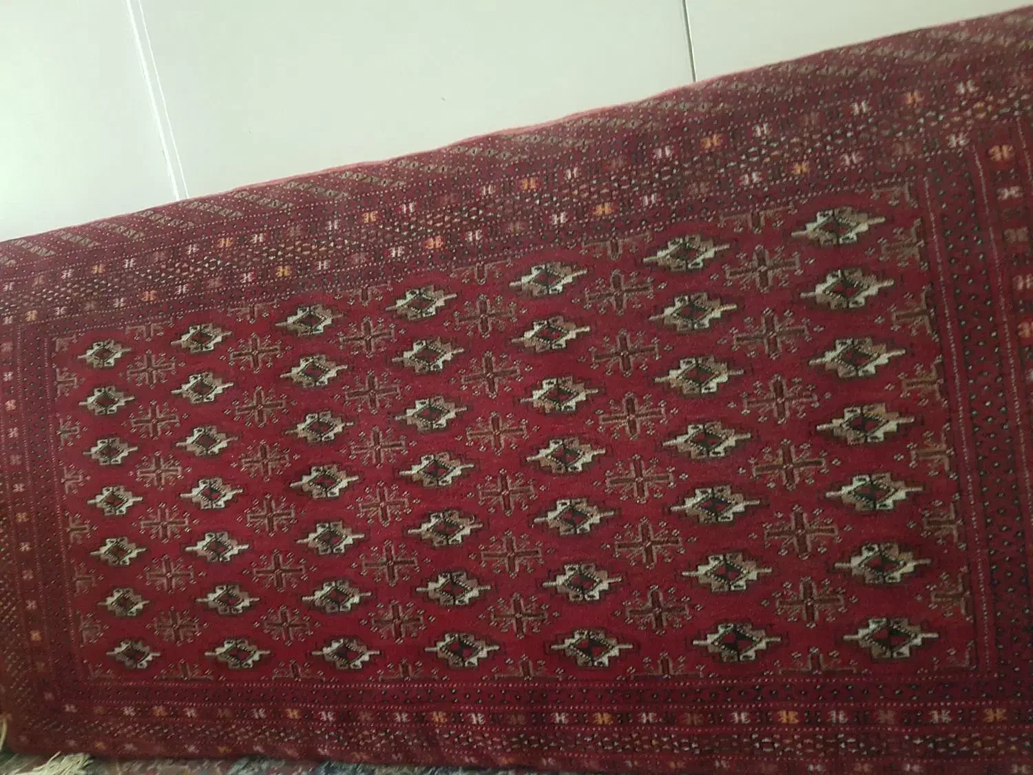 پشتی دستباف ترکمن طول ۱۴۰ سانت متر|پشتی|قم, دورشهر|دیوار