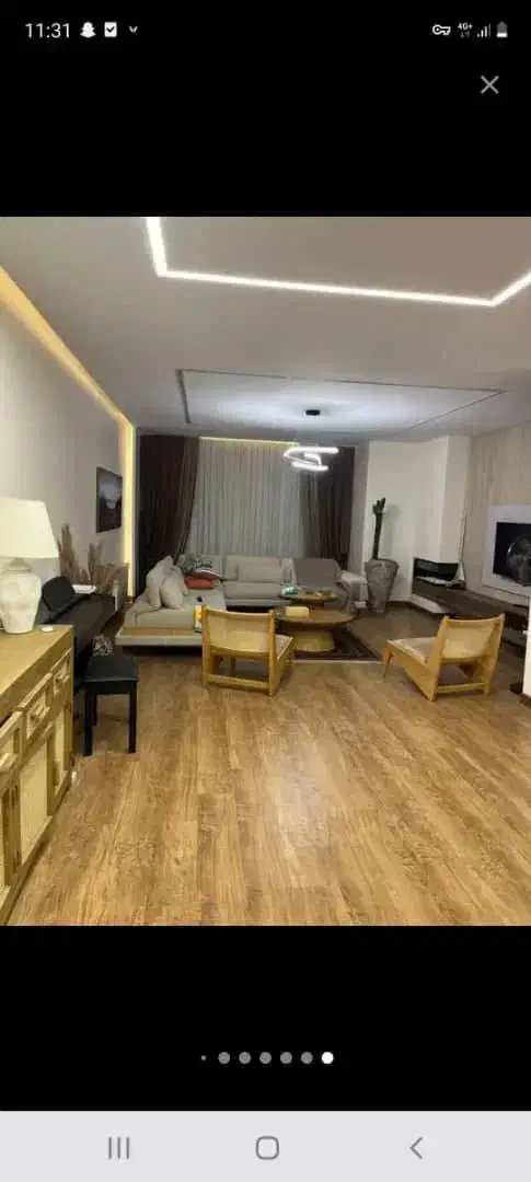 ۱۰۵ متر ۲ خواب سالن پرده خور فول دیزاین