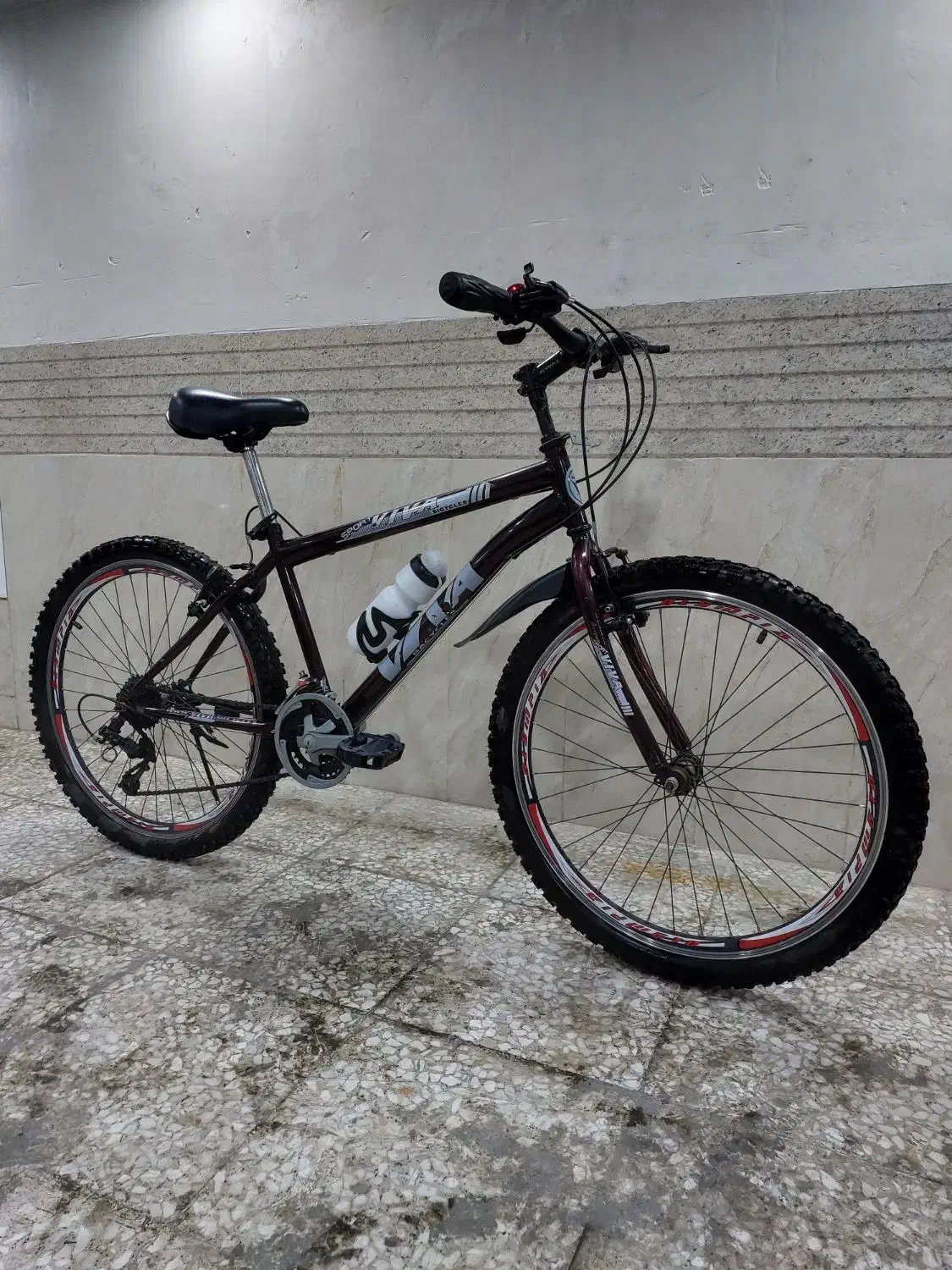 دوچرخه ویوا VIVA سایز 26 دنده ای رنگ بنفش|دوچرخه، اسکیت، اسکوتر|رباط‌کریم, رباط‌کریم|دیوار