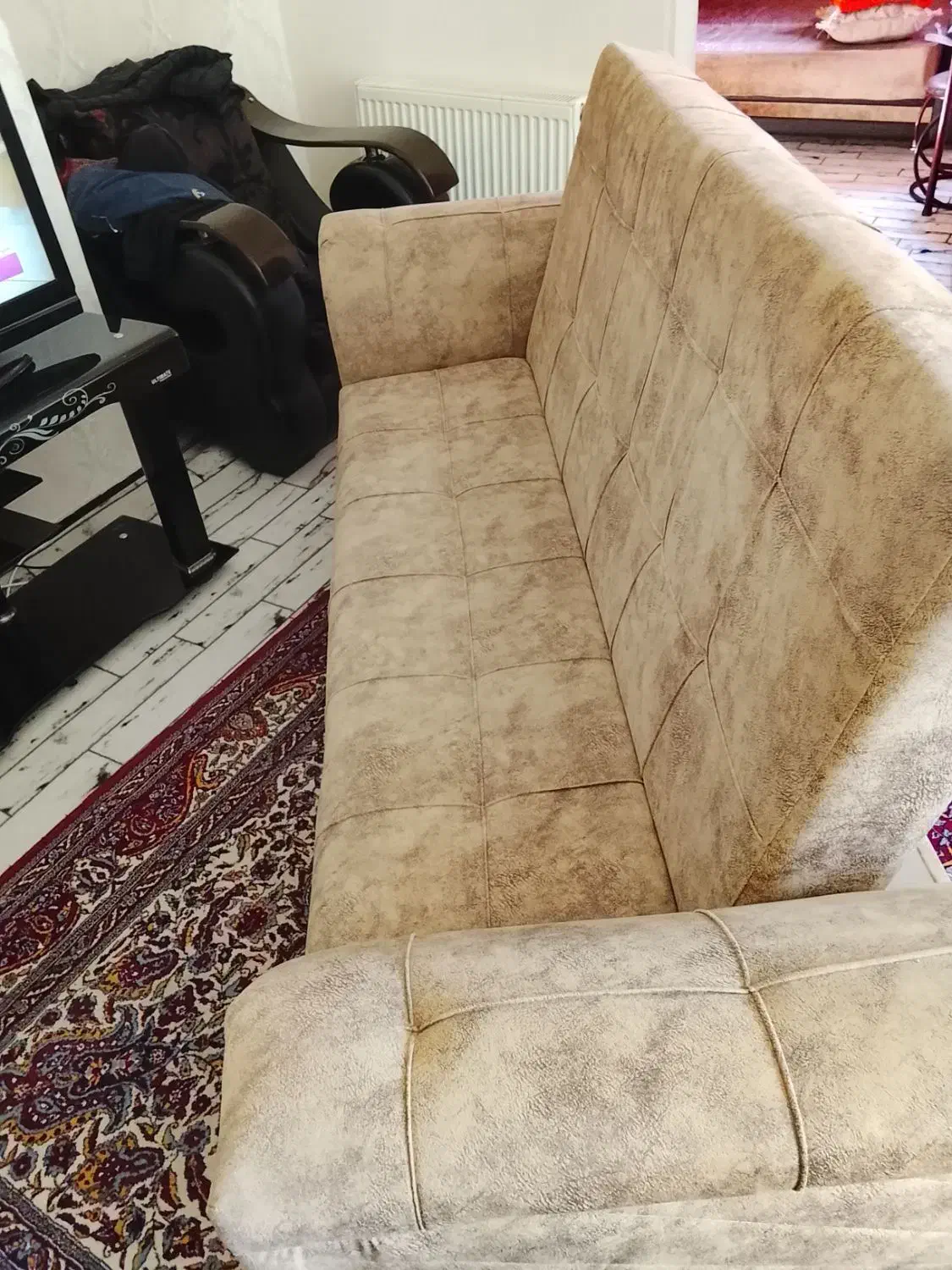 مبل تخت شو سه نفر ه|تخت و سرویس خواب|سهند, |دیوار