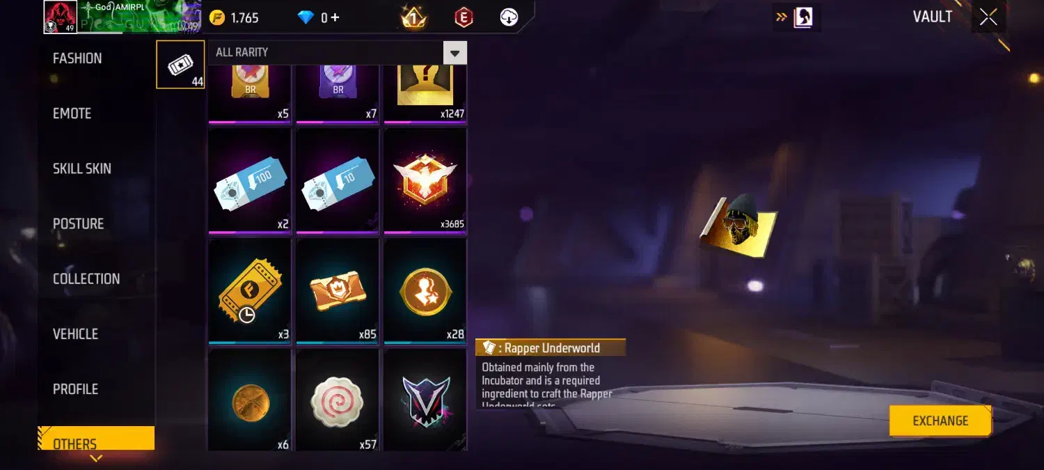 اکانت فری فایر کم مونده لول ۵۰|کنسول، بازی ویدئویی و آنلاین|گرمی, |دیوار