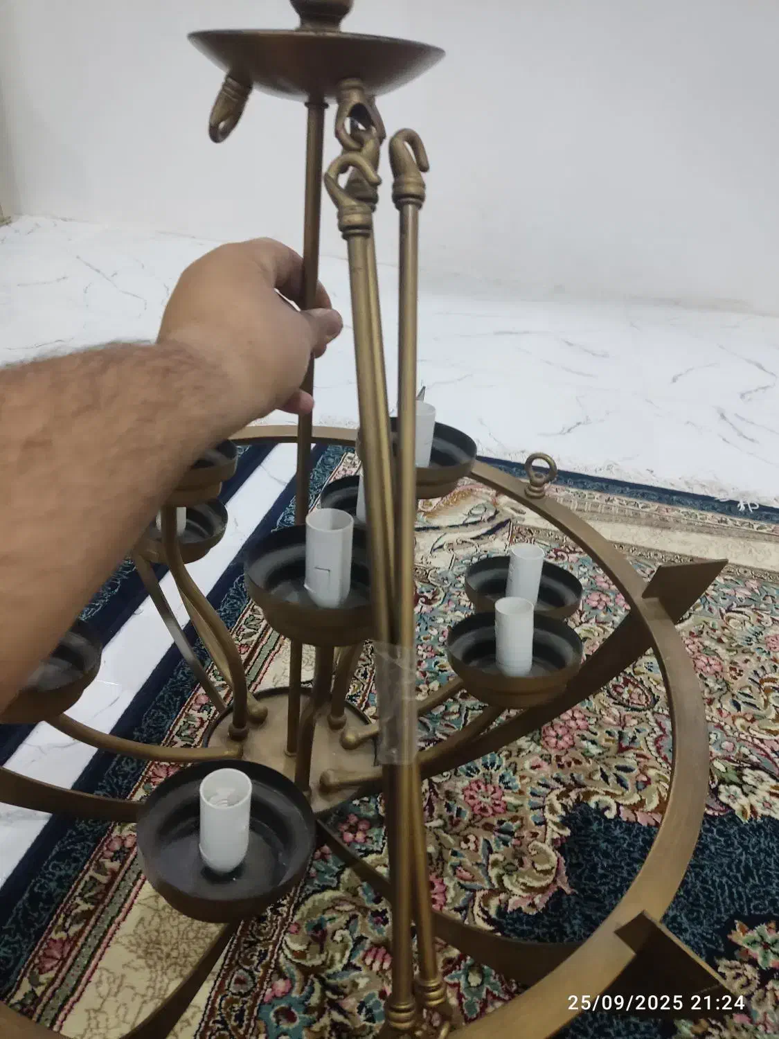 دو عدد لوستر|لوستر و چراغ آویز|زاهدان, |دیوار