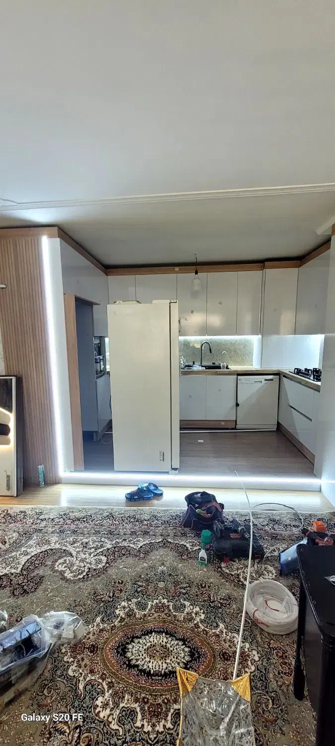 نورپردازی با لاینر آشپزخانه زیرکابینتی و کافه بار|خدمات پیشه و مهارت|همدان, |دیوار