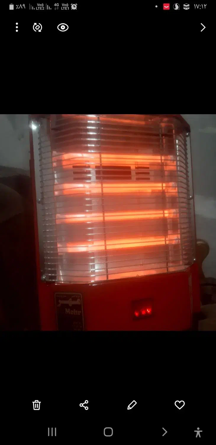 بخاری فن دار صفر|بخاری، هیتر، شومینه|خاش, |دیوار