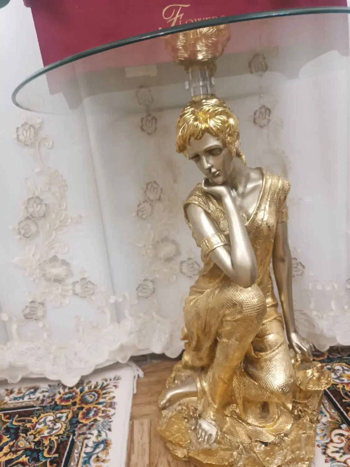 میز کنارسالنی ورق طلا|صنایع دستی و سایر لوازم تزئینی|تبریز, |دیوار