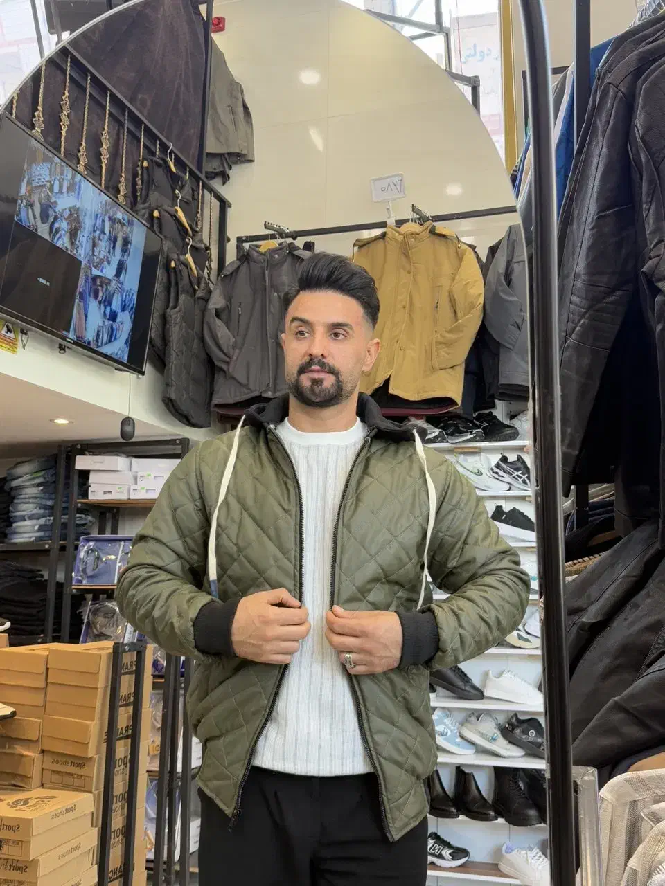 کاپشن مردانه (چرم) (بهنام پلیس)|لباس|تبریز, |دیوار