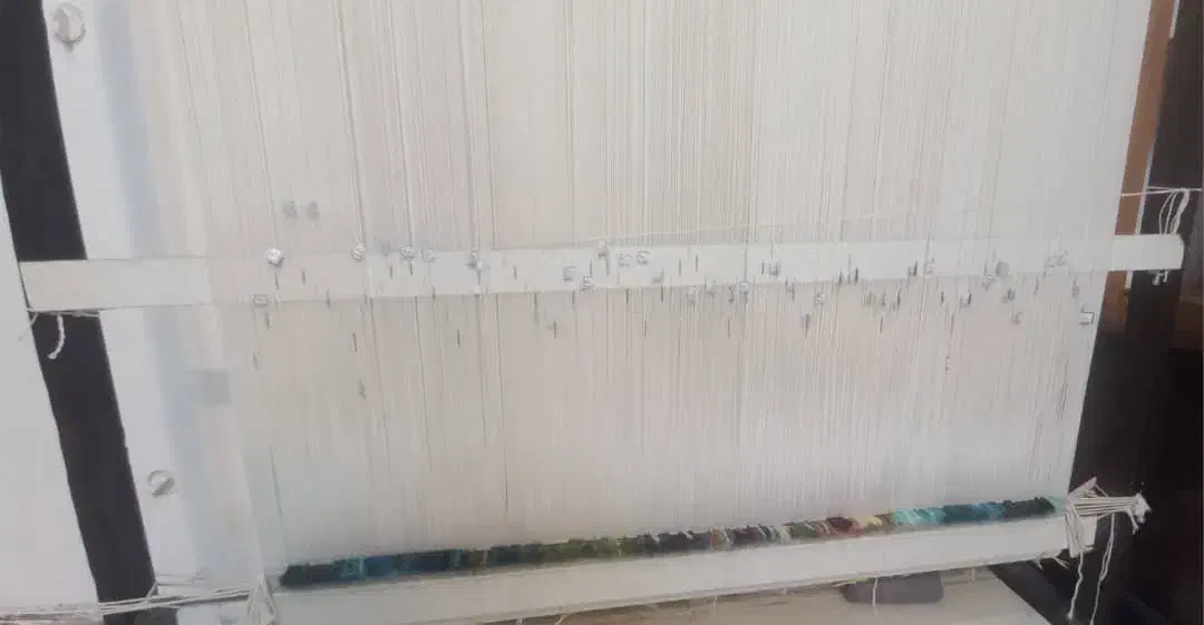 دار تابلو فرش+طرح و نقشه+چله کشی|تابلو فرش|ماهان, |دیوار