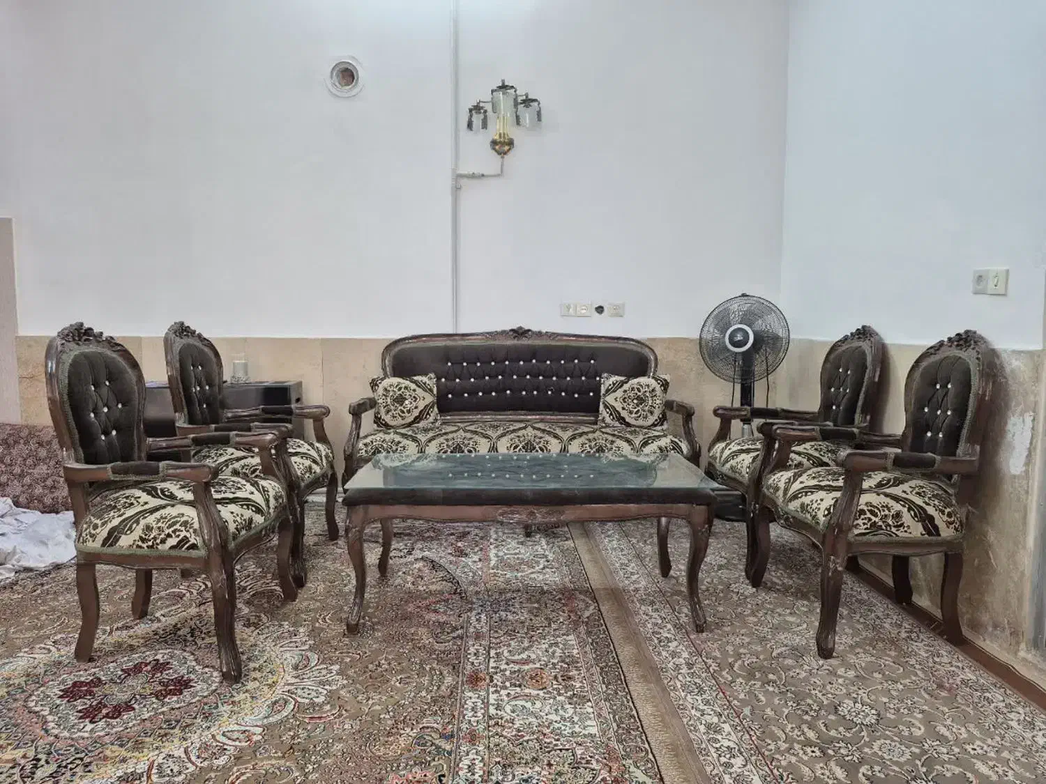 مبل سلطنتی ۷ نفره|مبلمان خانگی و میز عسلی|یزد, |دیوار