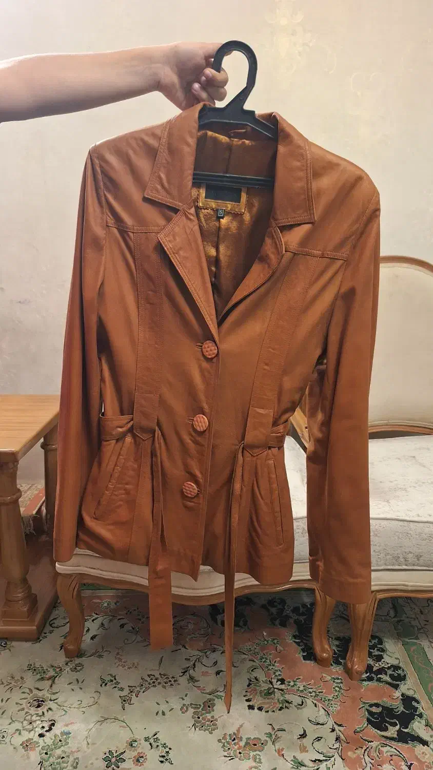 پالتو کتی چرم زنانه|لباس|مشهد, سجاد شهر|دیوار