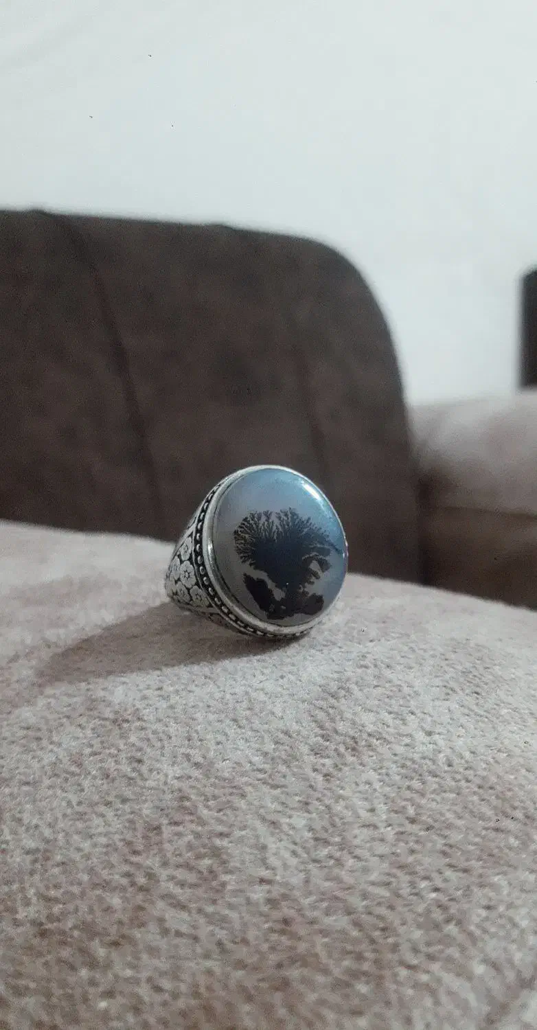 انگشتر شجر قائن گل مشکی|زیورآلات و اکسسوری|قوچان, |دیوار