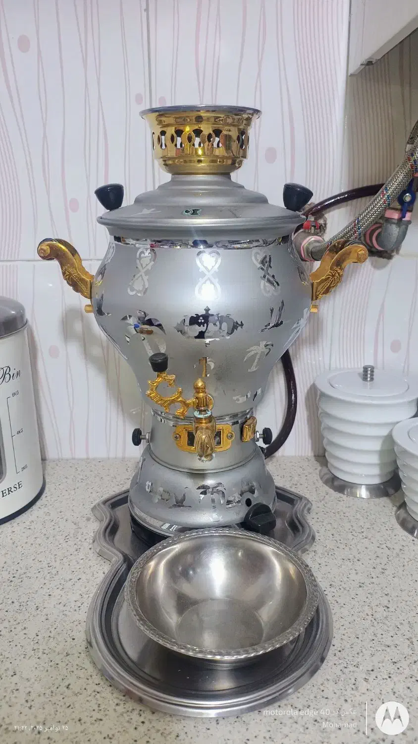 سماور گازی 6لیتری|سماور، چایساز، قهوهساز|پرند, فاز ۶|دیوار