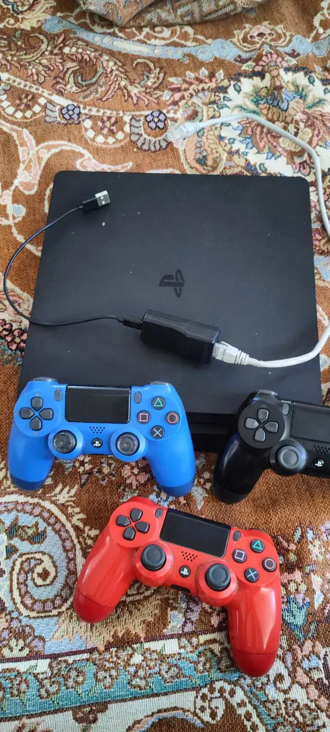 PlayStation 4 اسلیم کپی‌ خور 2دسته تمیز|کنسول، بازی ویدئویی و آنلاین|بوکان, |دیوار