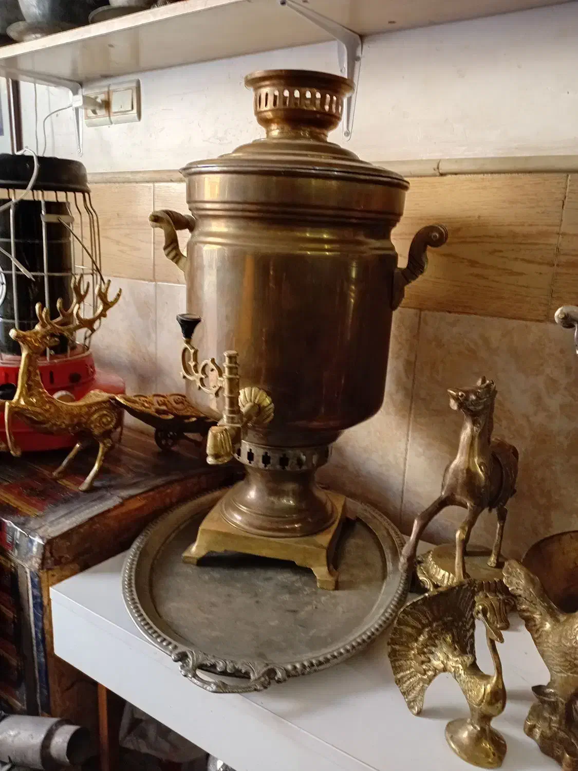 سماور 20لیتری زغالی|سماور، چای‌ساز، قهوه‌ساز|قم, شهرک مهدیه (مدرس)|دیوار