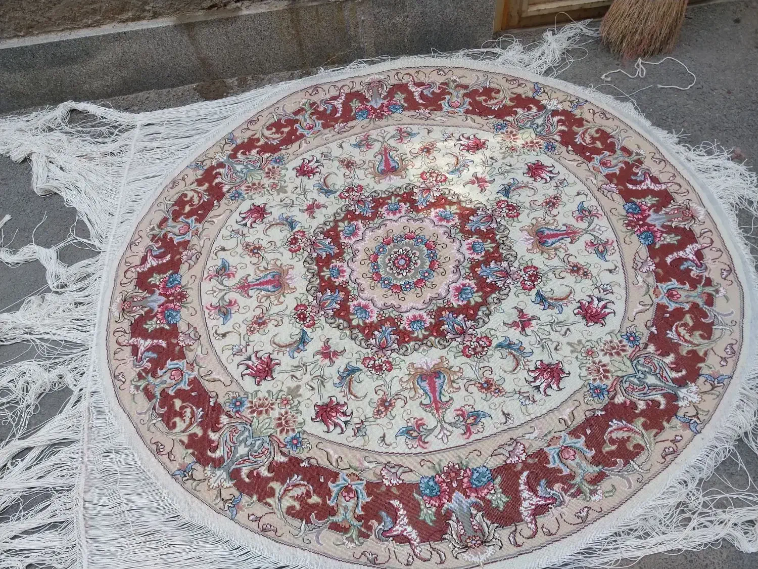 فرش دایره|فرش|باسمنج, |دیوار