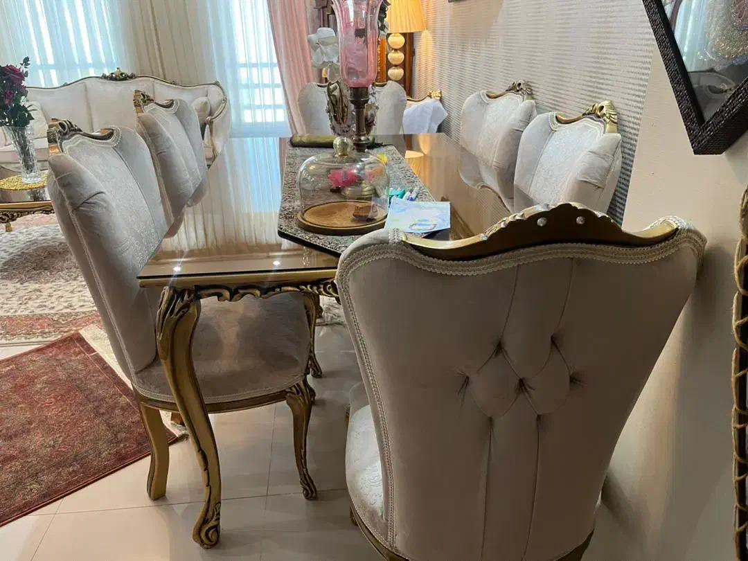 مبل استیل به همراه میز غذا خوری|مبلمان خانگی و میز عسلی|اهواز, پادادشهر|دیوار