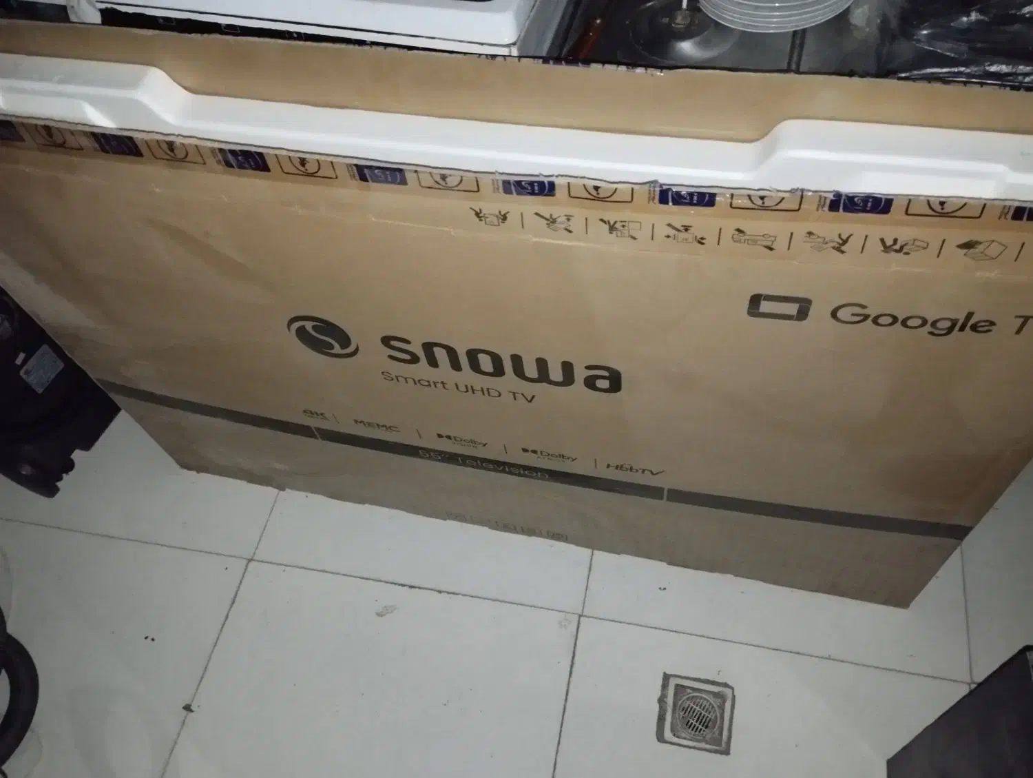 کارتن خالی اسنوا 55 پونصد|تلویزیون و پروژکتور|مشهد, ایثارگران|دیوار