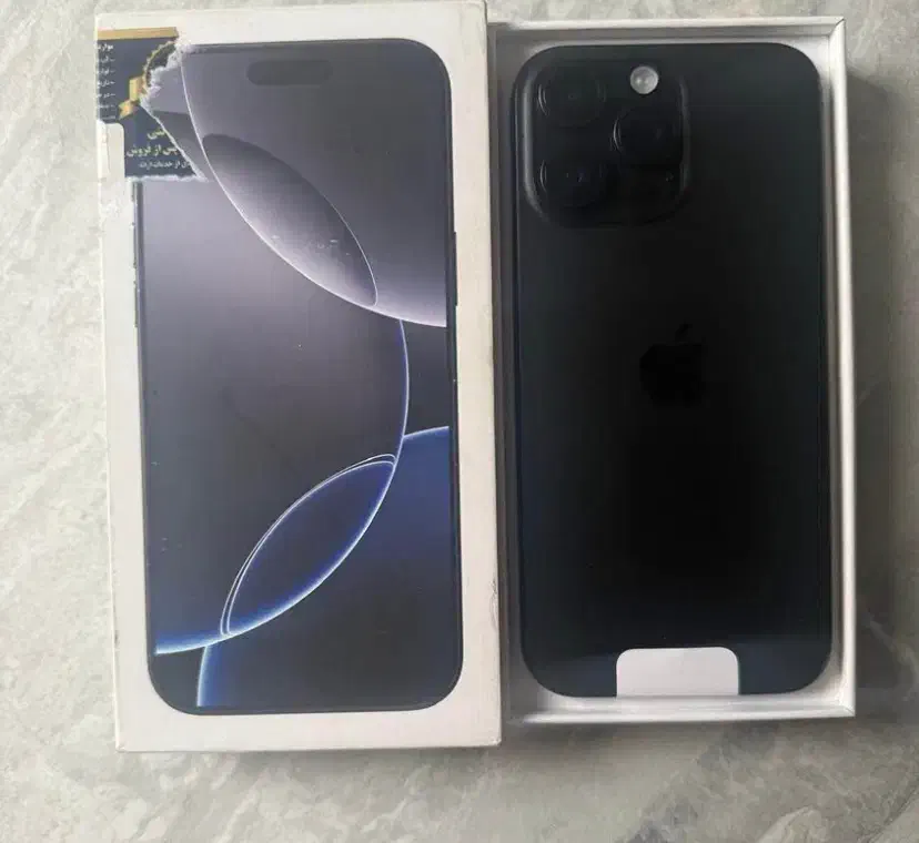 ایفون ۱۶ پرومکس دو سیم۲۵۶ zaa مشکی نو|موبایل|شیراز, قصرالدشت|دیوار
