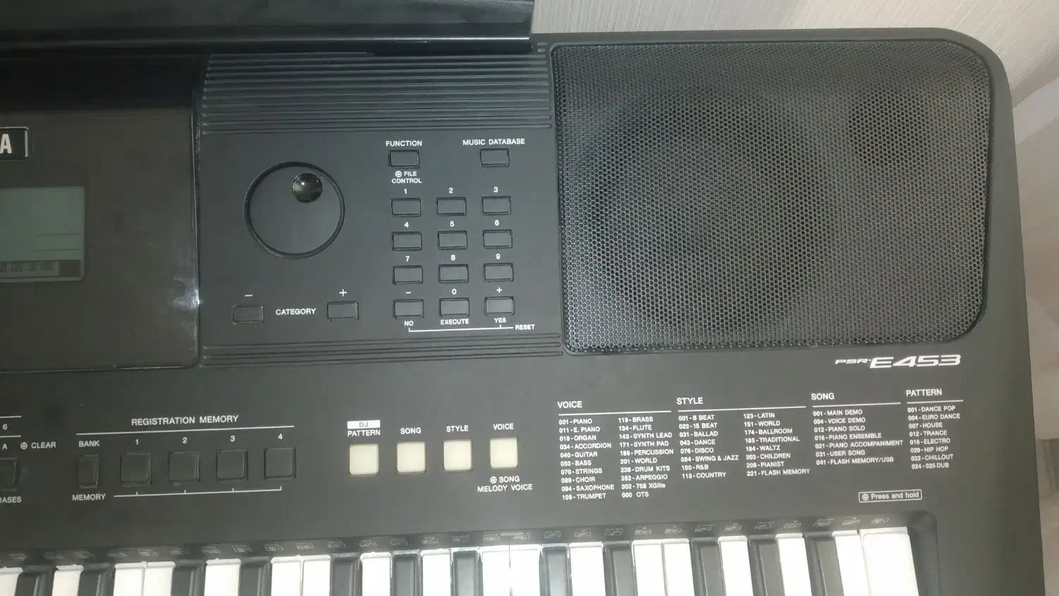 ارگ یاماها e453|پیانو، کیبورد، آکاردئون|شهر ری, دولت‌آباد|دیوار