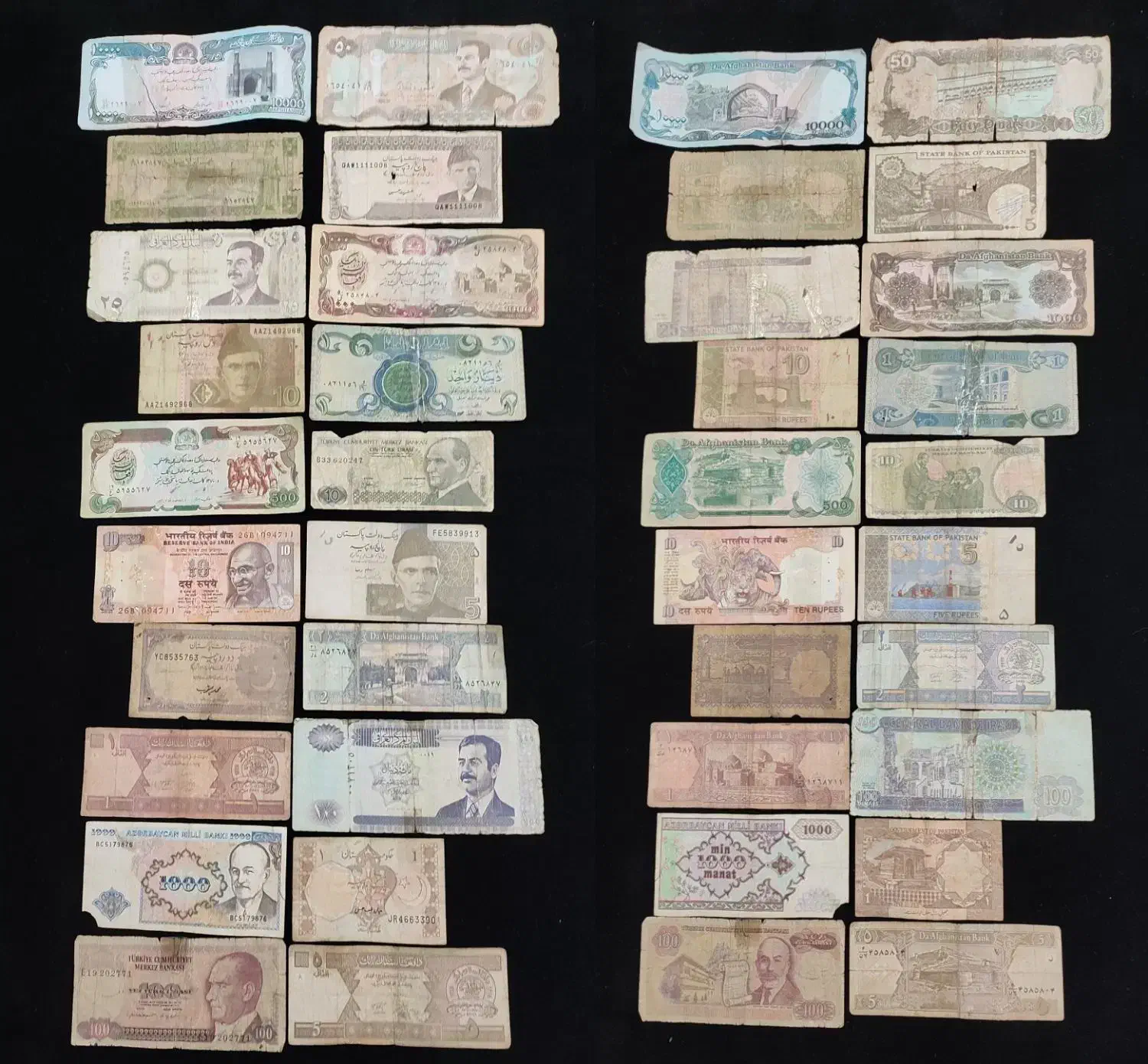 ست اسکناس خارجی سری اول|کلکسیون سکه، تمبر، اسکناس|قم, انصارالحسین|دیوار